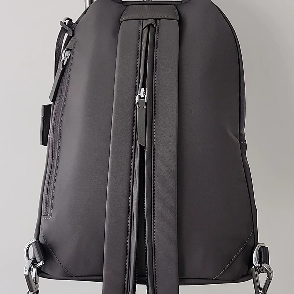 NWOT TUMI Nancy Convertible Backpack In Zinc